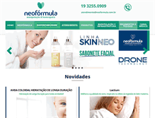 Tablet Screenshot of neoformula.com.br